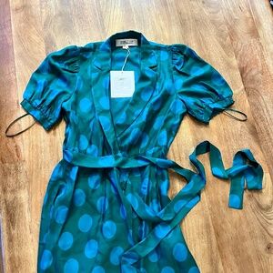 Designer emerald dress